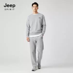 JEEP SPIRIT 코튼 라운드넥 상하복세트 다크그레이 (JSSPSET294)
