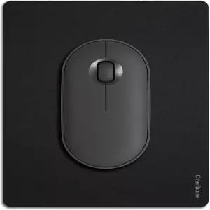 사이안본 미니 마우스 패드 작은 크기 노트북 방수용 휴대용 - 5.5x7인치 귀여운 여행용 블랙 미끄럼 방지