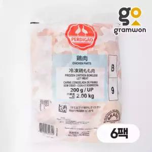 페르디가오 닭다리정육 12kg(2kgX6팩) 순살 닭정육 닭다리살 시에라 브라질 조각정육 업소용 대용량