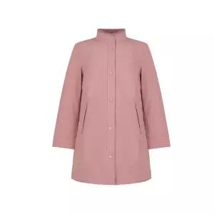 [크로커다일레이디]크로커다일레이디 소매 체크 배색 스프링 패딩코트_CLESPD101