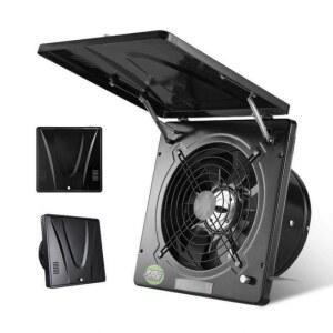 창문형 환풍기 배기팬 커버 플립 250mm 블랙 환기팬 10인치