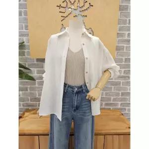 [레코브](김해점)(SET) 이너 세트 린넨혼방셔츠 (LK31F4NB503S)