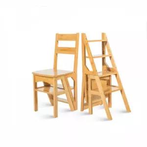 다용도 사다리 홈 원목 접이식 의자 MRB10805762 마롱방