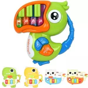 오즈토이 유아용 앵무새 멜로디 피아노 초록 65093 green 새소리 자유연주 동물효과음/돌아기/선물/장난감