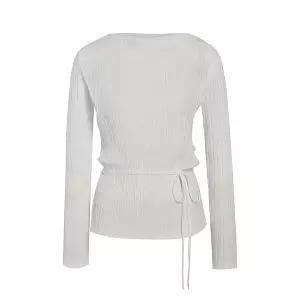 [JJ지고트](센텀시티점)플리츠 벨티드 반네크 블라우스 GS4N0BL451