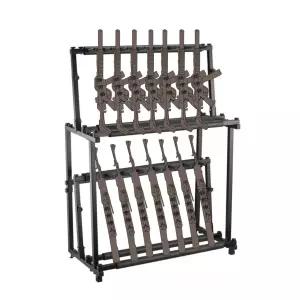 총기 거치대 사격장 우드 케이스 스탠드 서바이벌 보관함  보관대 금속 전시대