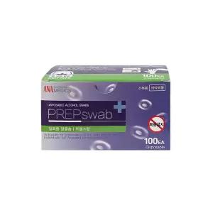 프랩스왑 알콜솜 100매 소독용 에탄올 국산