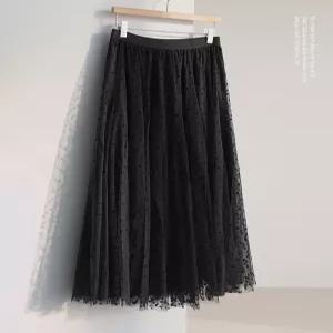 [잇수다랩] 델레르 도트 레이스 스커트