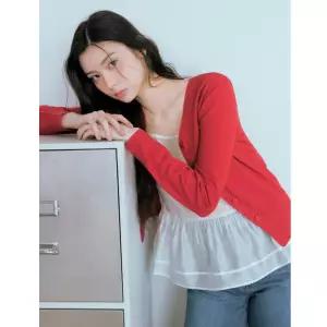 (스타필드 안성 로엠) 올데이가디건 브이넥 긴팔 가디건_RMCKG23R98