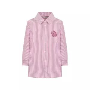 [크로커다일레이디]크로커다일레이디 자수포인트 여성 체크 남방 블라우스_CLEMBL901