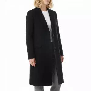 아미 AMI 싱글 브레스티드 울 코트 남성 롱코트 FCO010 WV0049 001