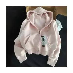 아우터 여자 무지 간절기 후드집업 후드 얇은 5컬러 숏 기모_684406