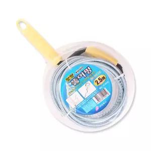 (2.5m) 뚫어뻥/뚫는/기구/장비/기계/뚜러뻥/하수구/막혔을때/화장실뻥/배수구/뚜러펑/뚫기/막힌/청소/방법