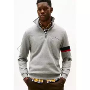 타미힐피거 TOMMY HILFIGER [타미힐피거남성] 플리스 스웨트 하프 집업 (T12F7TPO660MT1P91) 669506