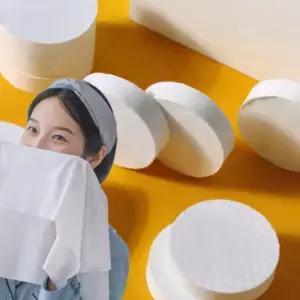 압축티슈 코인 물티슈 휴대 여행 캠핑 개별 소형 보관용