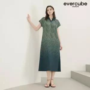 에바큐브꾸띄르 26SS G플리츠 에뚜왈 원피스