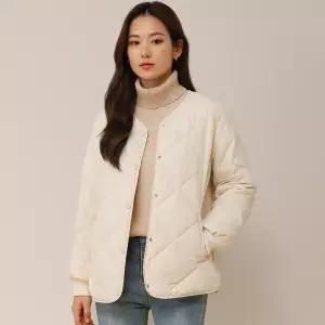 여성용 경량패딩 자켓 퀼팅점퍼 간절기 깔깔이 보온 데일리 아우터 학생 직장인