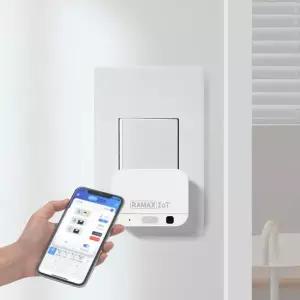 [라맥스]IoT 스마트스위치 미니스위치 누워서불끄기 자동 전등 조명 무선스위치