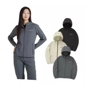 [디스커버리]24년 가을 이월/할인 여성 레귤러핏 우븐나일론 에센셜트레이닝후드집업자켓 DWTR34044 675044