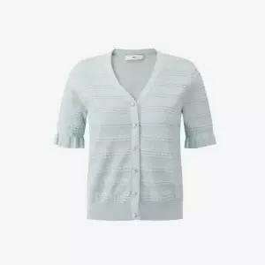 [롯데백화점]DEWL 프릴 슬리브 브이넥 가디건 D253KSL012