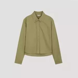 [롯데백화점]시스티나 코튼 루즈핏 크롭 셔츠 AWWSTO31020