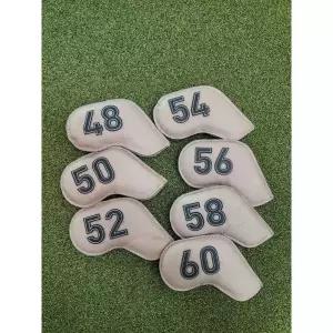 추천 ) 웨지 헤드 커버 단품 아이언커버 모카색상(자석형)