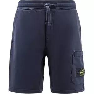 [스톤아일랜드] 스톤 남성 와펜 패치 코튼 트레이닝 반바지 139383832