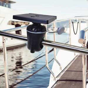 어군 탐지기 마운트 360 조절 가능한 범용 용품 낚싯대 거치대