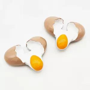 냉장고자석 인테리어소품 음식모형 깨진 계란 마그넷 날달걀 주방 장식 피규어