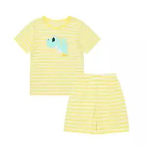 [팬콧키즈] 팝드래곤 스트라이프 인견 5부내의(LEMON YELLOW)