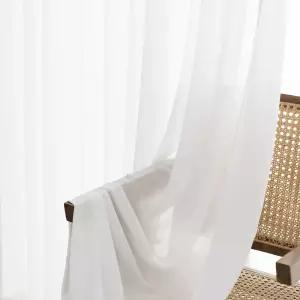 까르데코 비침없는 차르르 도톰 나비주름 쉬폰커튼 2장