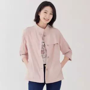 [지센] 스판 반넥 슬림 코트 LCCAP321_PK