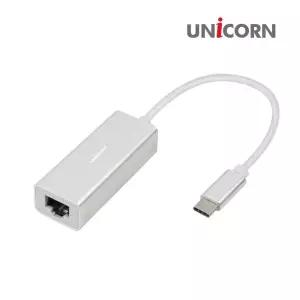 유니콘 TC-1000G USB C타입 기가(GIGA) 유선랜카드/인터넷랜선/USB랜카드/랜선젠더/노트북랜선젠더/랜포트