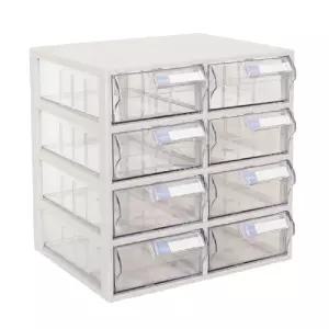 다용도 수납함 CMD 8칸/책상/정리함/서랍/플라스틱/슬라이드/소품/투명/수납/칸막이/사무용/미니/데스크