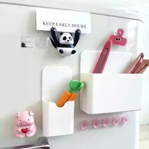 통 정리 냉장고 자석 펜 화이트보드 볼펜 칠판 보관 거치대 연필 꽂이 대형 마카 마커