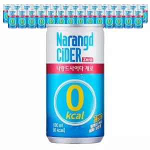 동아오츠카 나랑드사이다 사이다제로 제로 180mlx30캔 나랑드