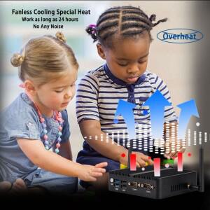 나노 인텔 미니 PC 컴퓨터 N100 4코어 듀얼 2랜 이더넷 USB 우분투 윈도우 팬리스 산업용 누크