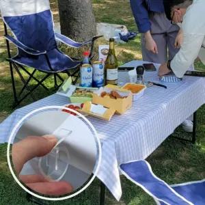 테이블보 식탁보 고정클립 투명 4P 식탁보고정 테이블보고정 식탁보홀더