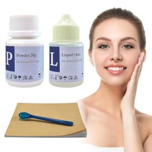 산화 아연 유제놀 시멘트 치과 키트, 슈퍼 , 임시 치아 교체, 부러진 치아를 위한 치과 수리, 크라운 충전 및 브리지, DIY, 자가 경화, 견고함