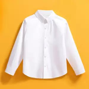 아동 긴팔 흰셔츠 어린이 베이직 기본 남방 단체복 초등학생