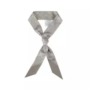 구찌 812250 3G001 1900 프린트 실크 리본 라이트 그레이