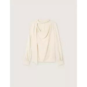 (스타필드 안성 로엠) 카울넥 타이 블라우스_RMBLG23R13