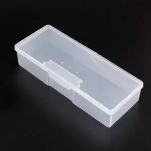투명 정리함 휴대용 다용도 케이스 플라스틱 수납함 정리 젤네일 도구함 분리형 속눈썹 화장품 아트 미용