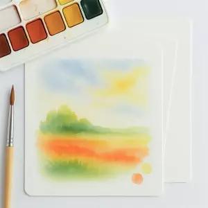 레나셀렉 캘리그라피 양면페이퍼 10X10 반코팅페이퍼