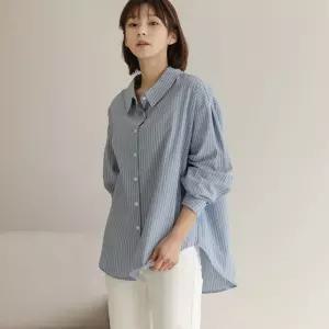 [엘리시아] 봄맞이 특가 플렌 카라 핀턱 스트라이프 NB