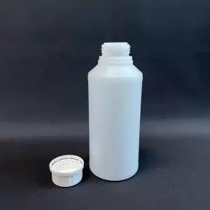 HDPE 0.5리터 낱개 플라스틱 통 소구 원형 오일 소분 용기 페트병