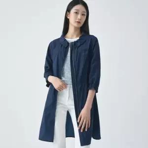 [지센] 여성 스판 셔링스탠카라 롱 코트 LCCAO426_NA