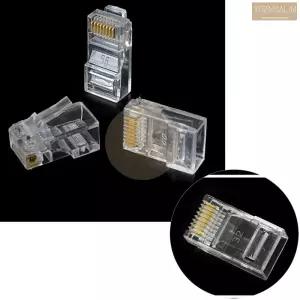8개입 랜 케이블 포트 RJ-45 LAN 랜선 렌선 플러그 교체 용 코드