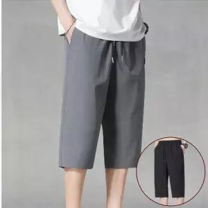 남자 아이스 7부바지 트레이닝 냉장고 반바지 운동복 헬스 런닝 홈웨어 밴딩