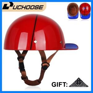 야구 모자 헬멧 오토바이 빈티지 레트로 헬멧 여름 오픈 페이스 스쿠터 크루저 초퍼 갱스터 DS 남성 여성